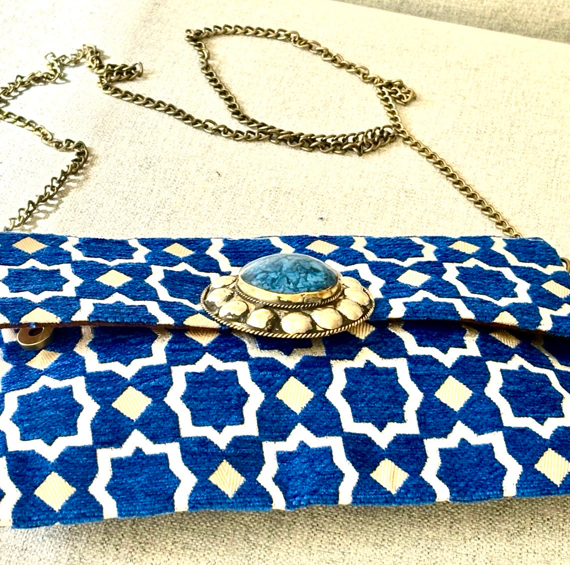 Zellige-Sac a main Artisanal Marocain